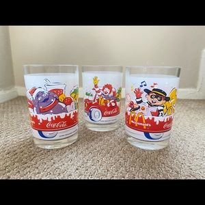 McDonalds x Coca Cola Glasses - Set of 3